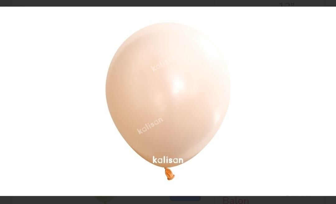BALON 12'' MAKARON SALMON 100'LÜ KALİSAN