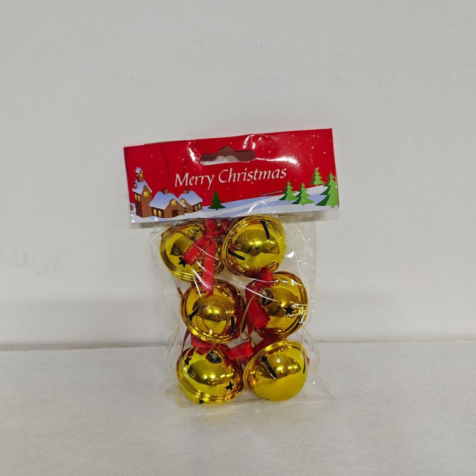 AĞAÇ SÜSÜ ÇAN ÇANLI 4 CM 6 LI PK