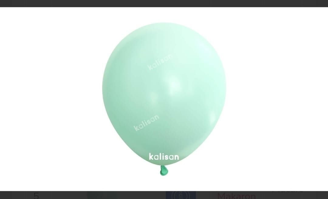 BALON 12'' MAKARON GREEN 100'LÜ KALİSAN