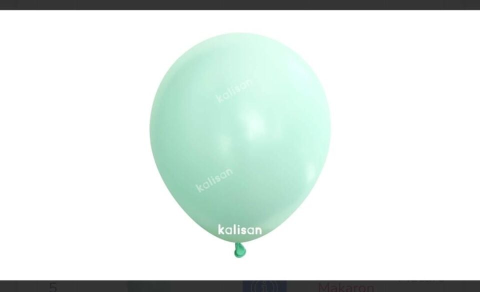 BALON 12'' MAKARON GREEN 100'LÜ KALİSAN