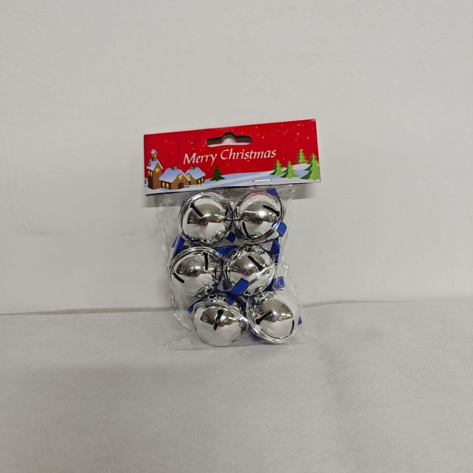 AĞAÇ SÜSÜ ÇAN ÇANLI 4 CM 6 LI PK