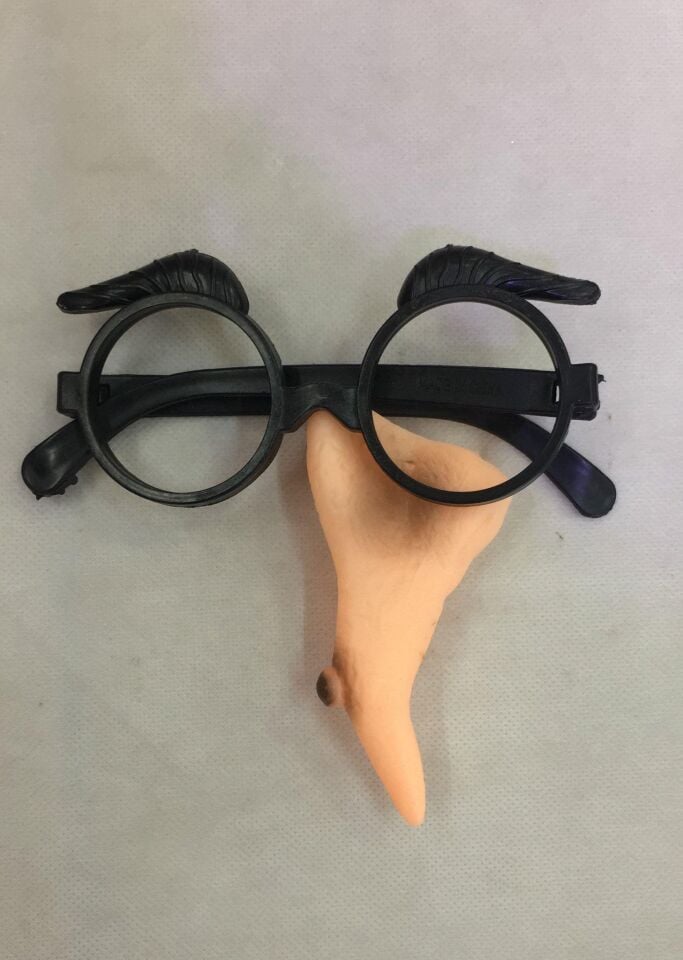 HALLOWEEN GÖZLÜK CADI BURUNLU