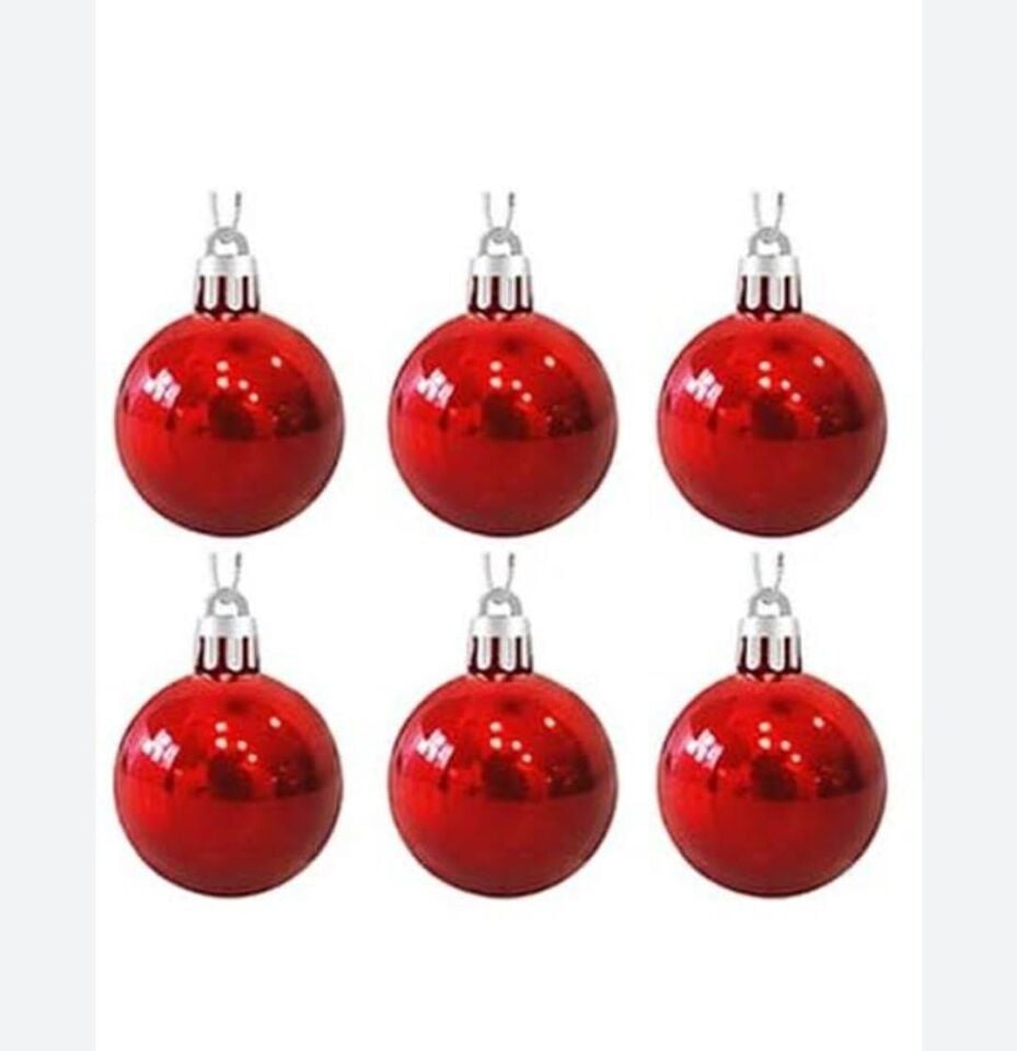 TOP SÜS 4 CM 6 LI KIRMIZI