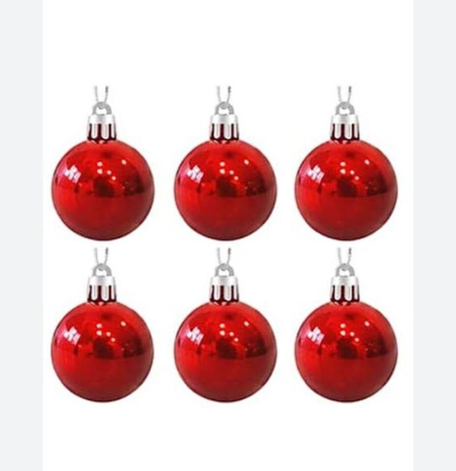 TOP SÜS 4 CM 6 LI KIRMIZI