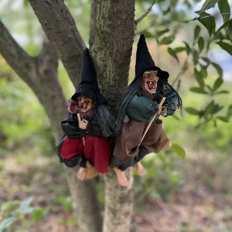 HALLOWEEN SÜPÜRGELİ CADI HAREKETLİ