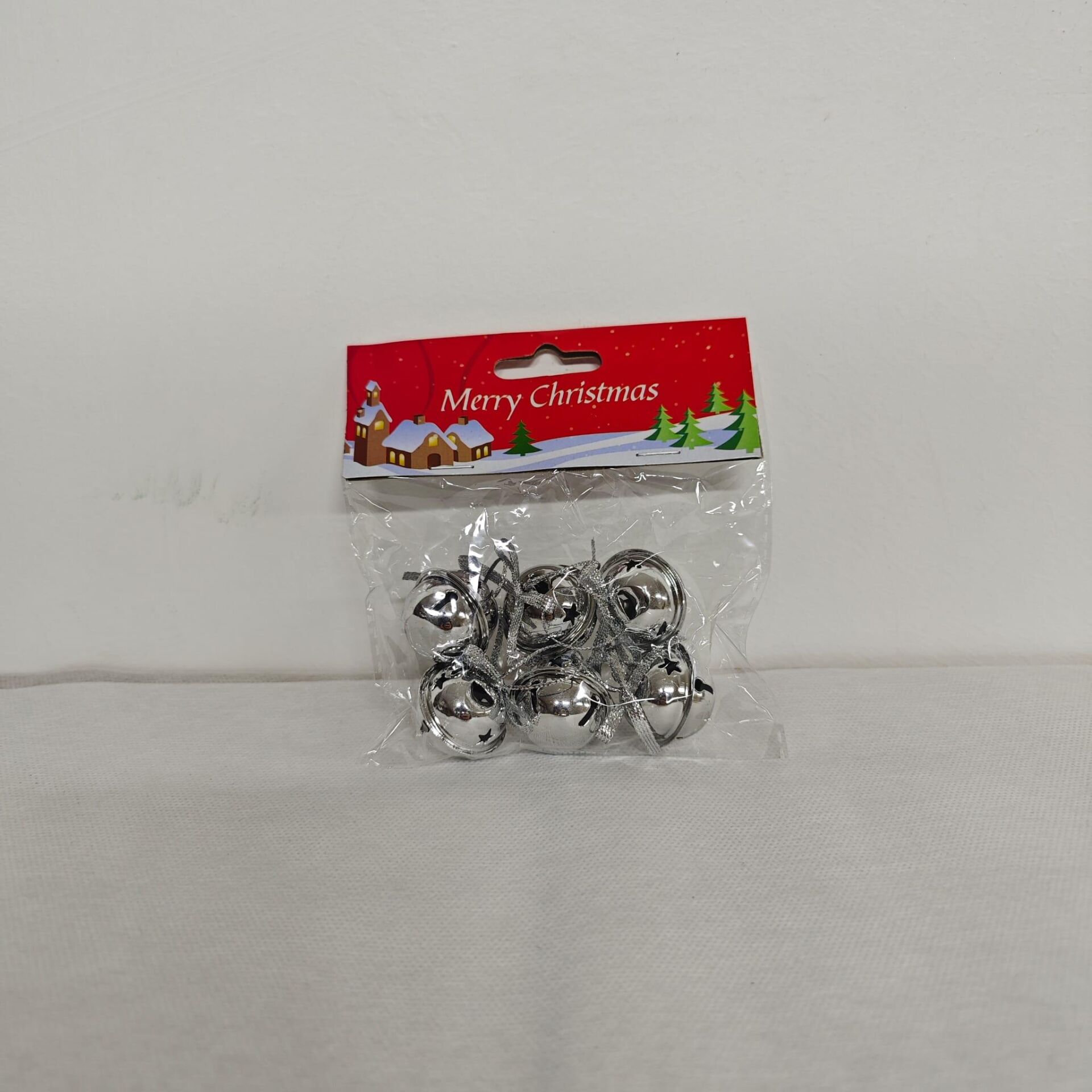 AĞAÇ SÜSÜ ÇAN 3 CM 6 LI  AÇIK GÜMÜŞ