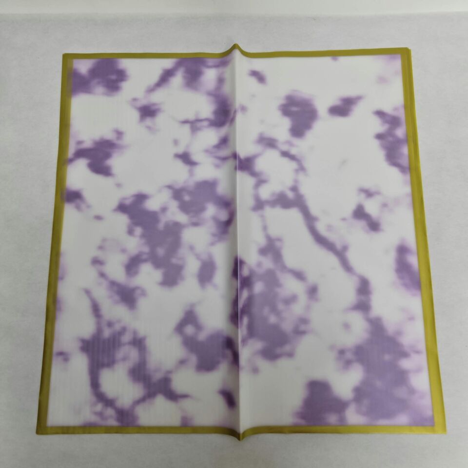BUKETLİK PP ŞEFFAF MERMER LAVANDER 58*58 20 Lİ