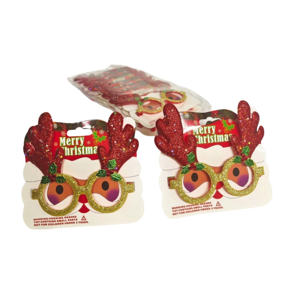 NOEL  GÖZLÜK GEYİKLİ 12 LI GÜMÜŞ