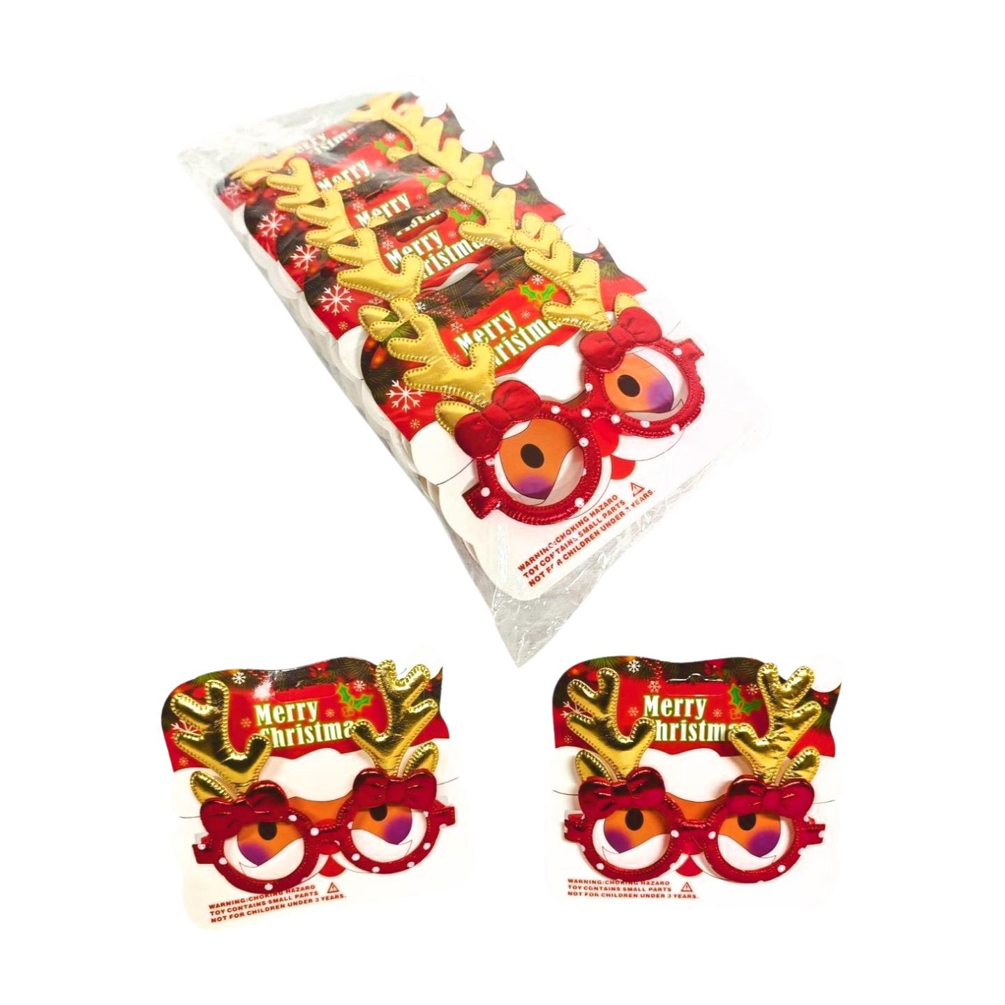 NOEL  GÖZLÜK GEYİKLİ FİYONKLU  12 LI ALTIN