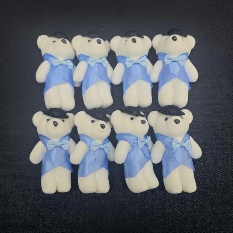 AYICIK FLOK ETEKLİ MAVİ 11 CM 10 LU
