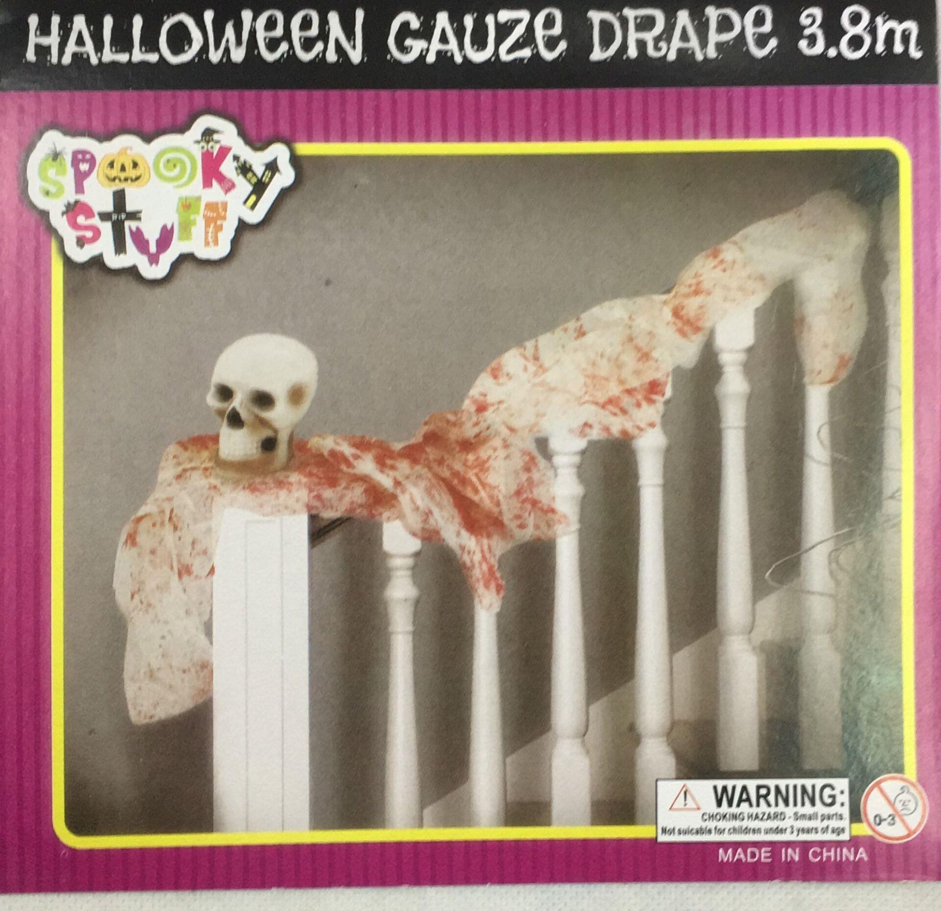 HALLOWEEN KANLI DEKORASYON ÖRTÜSÜ 3.80 mt.