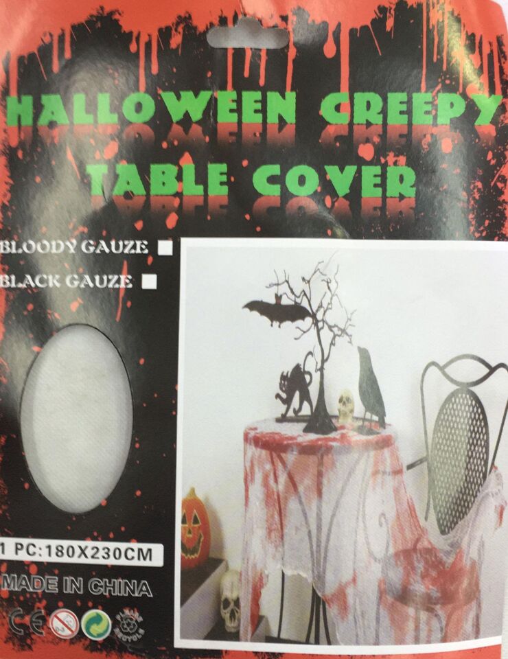 HALLOWEEN KANLI MASA ÖRTÜSÜ YUVARLAK 180*230CM