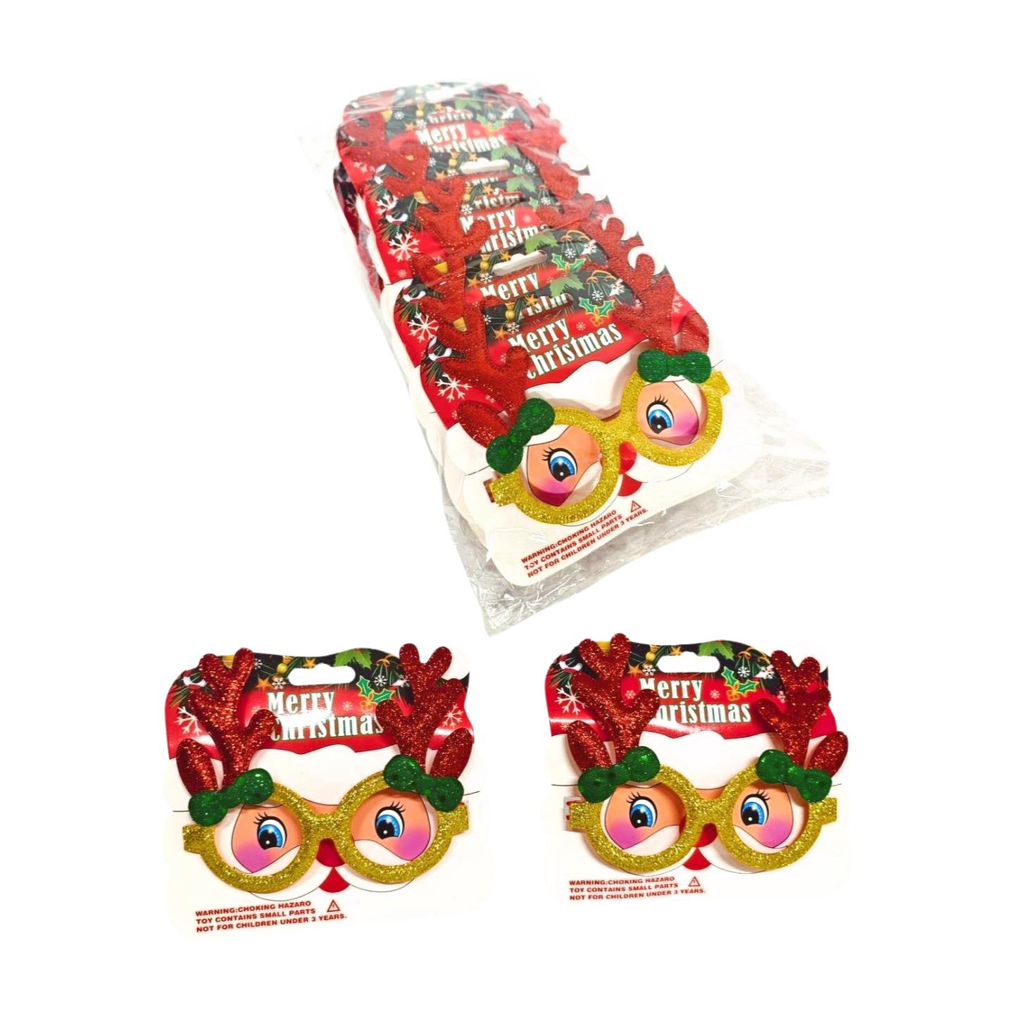 NOEL  GÖZLÜK GEYİK FİYONK 12 LI ALTIN KIRMIZI