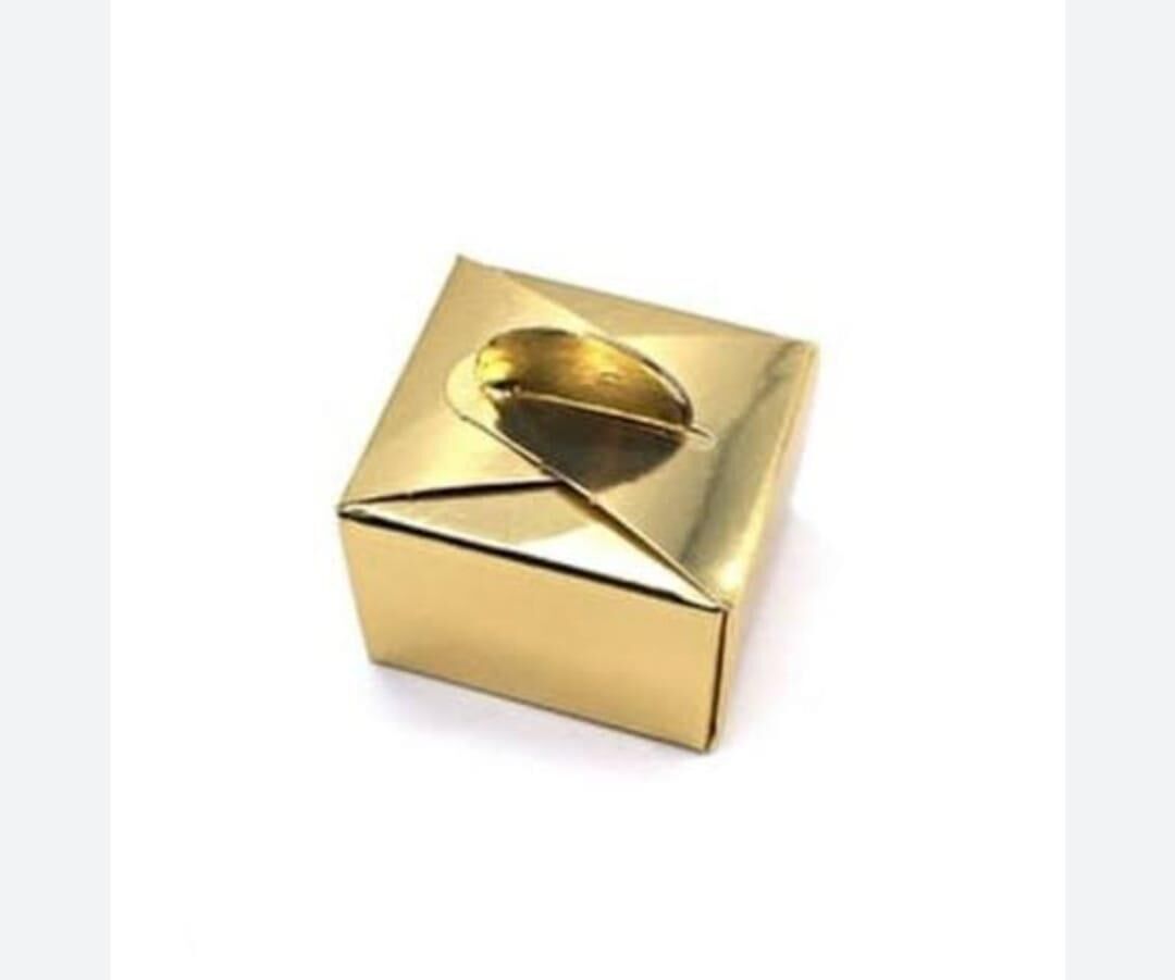 KARTON LOKUM KUTUSU 25 Lİ METALİK ALTIN