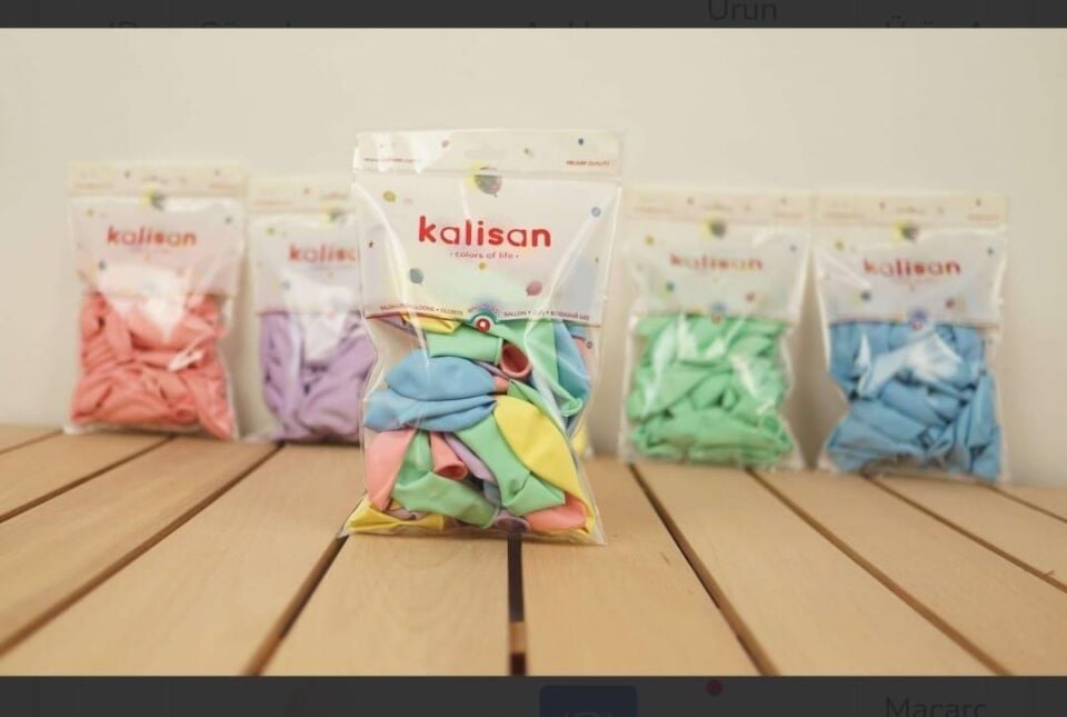 BALON 12'' MAKARON KARIŞIK(MİX) 100 LÜ KALİSAN