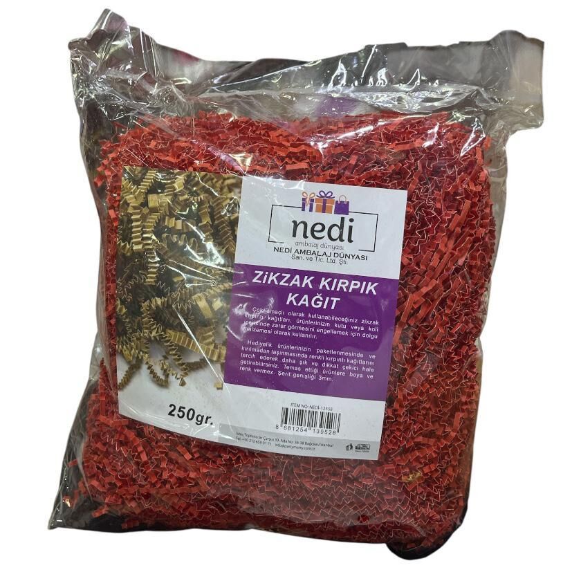 KAĞIT ZİKZAK KIRPIK 250 GR KIRMIZI