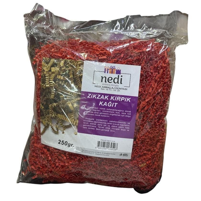 KAĞIT ZİKZAK KIRPIK 250 GR KIRMIZI