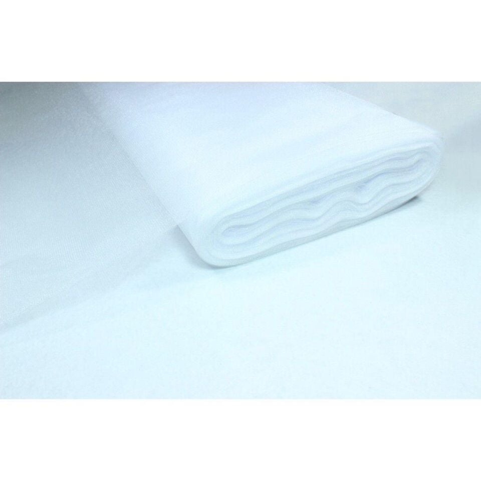 TÜL KRİSTAL TÜL KATLAMALI BEYAZ