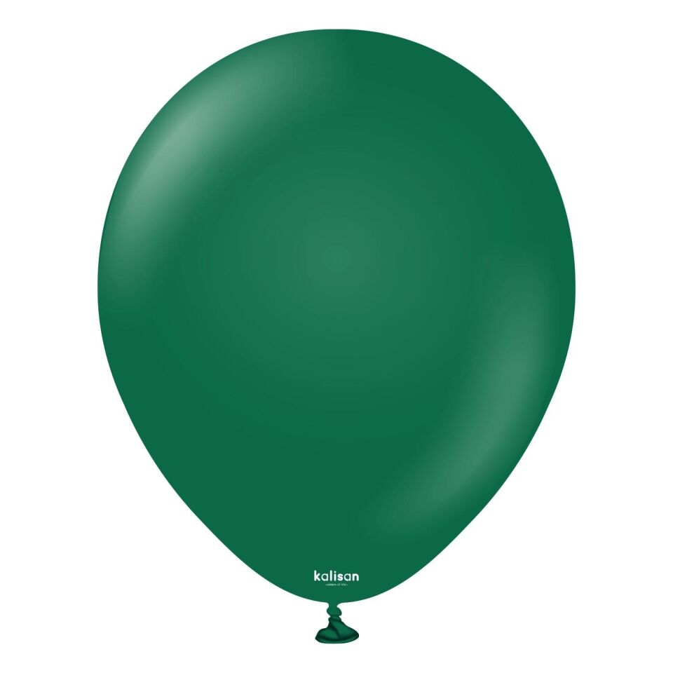 BALON 12''DÜZ RENK DARK GREEN(K.YEŞL)100'LÜ KALİSAN