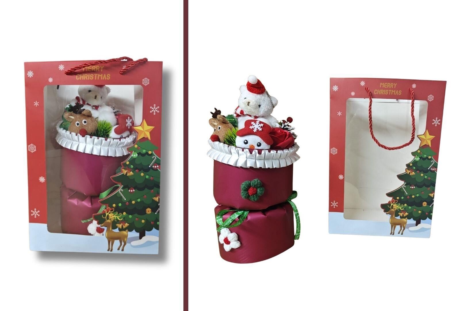 NOEL DEKORASYON BUKET TANZİM KIRMIZI