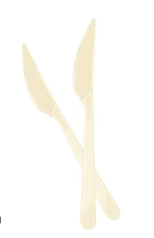 BIÇAK PLASTİK 25 Lİ KREM