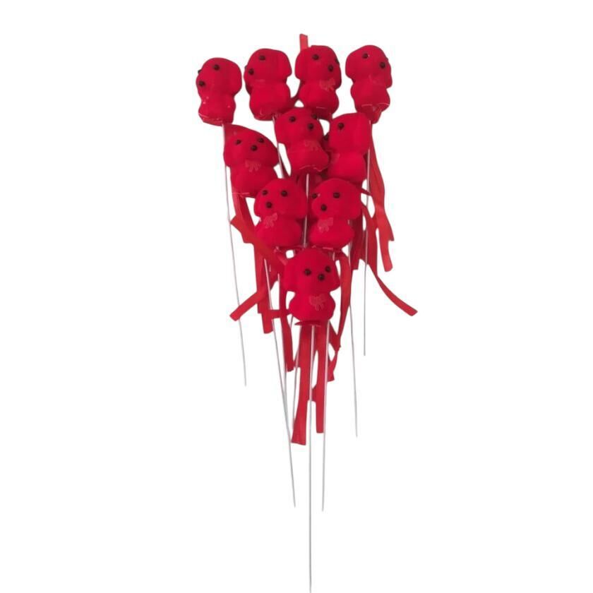 FLOK KÖPEK KIRMIZI 4 CM 10 LU