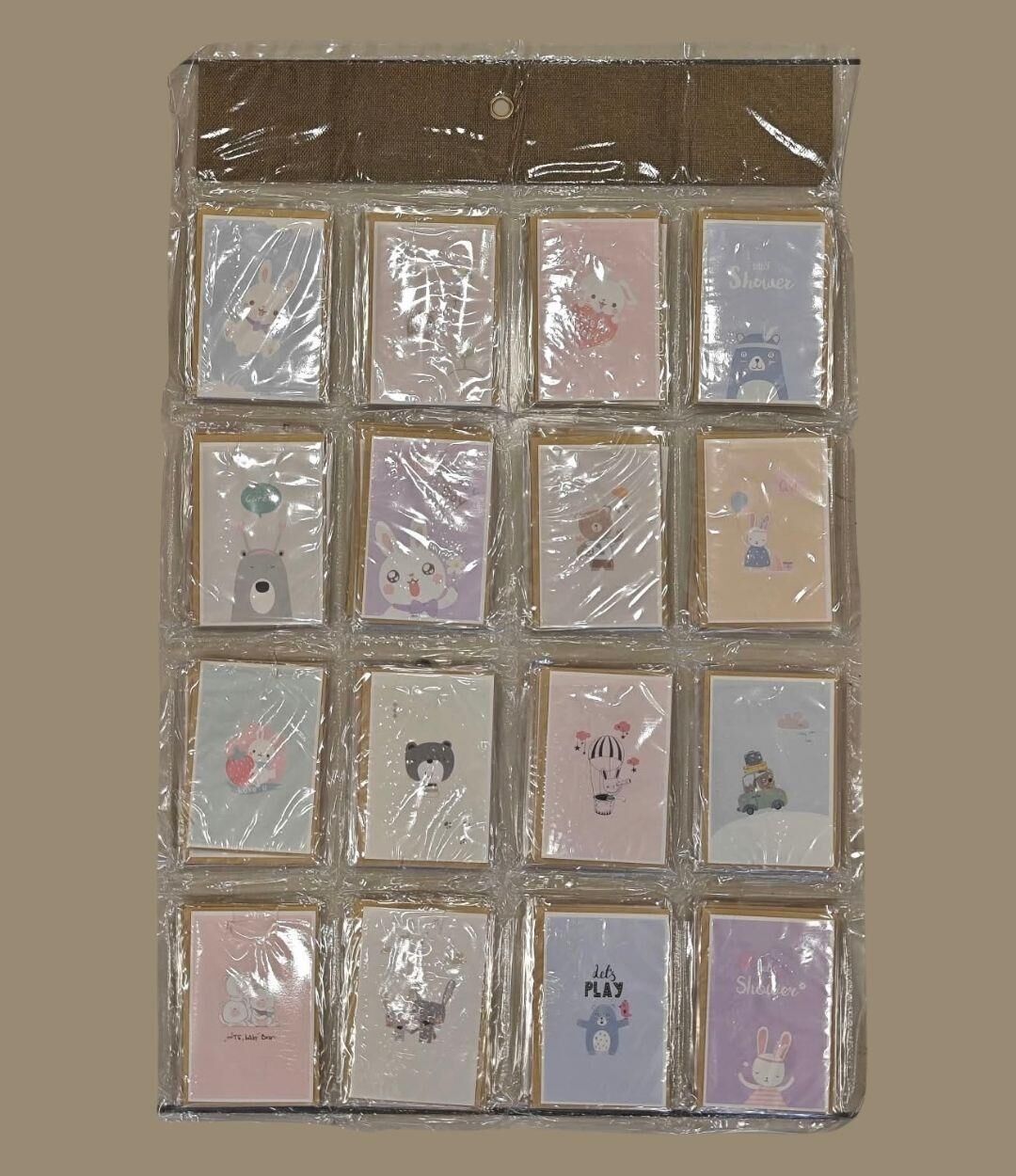 MESAJ KARTI ZARFLI HAYVAN FİGÜRLÜ 80 Lİ SET