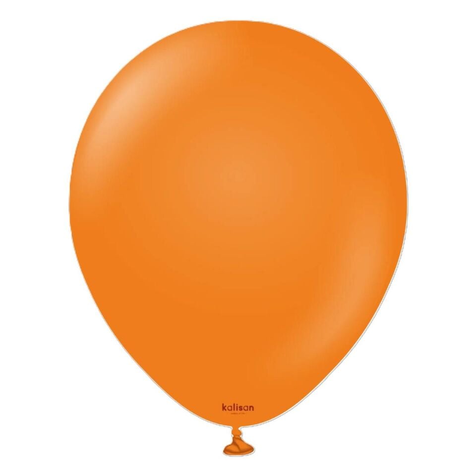 BALON 12'' DÜZ RENK ORANGE 100'LÜ KALİSAN