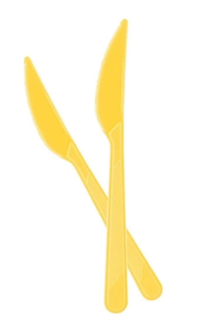 BIÇAK PLASTİK 25 Lİ SARI