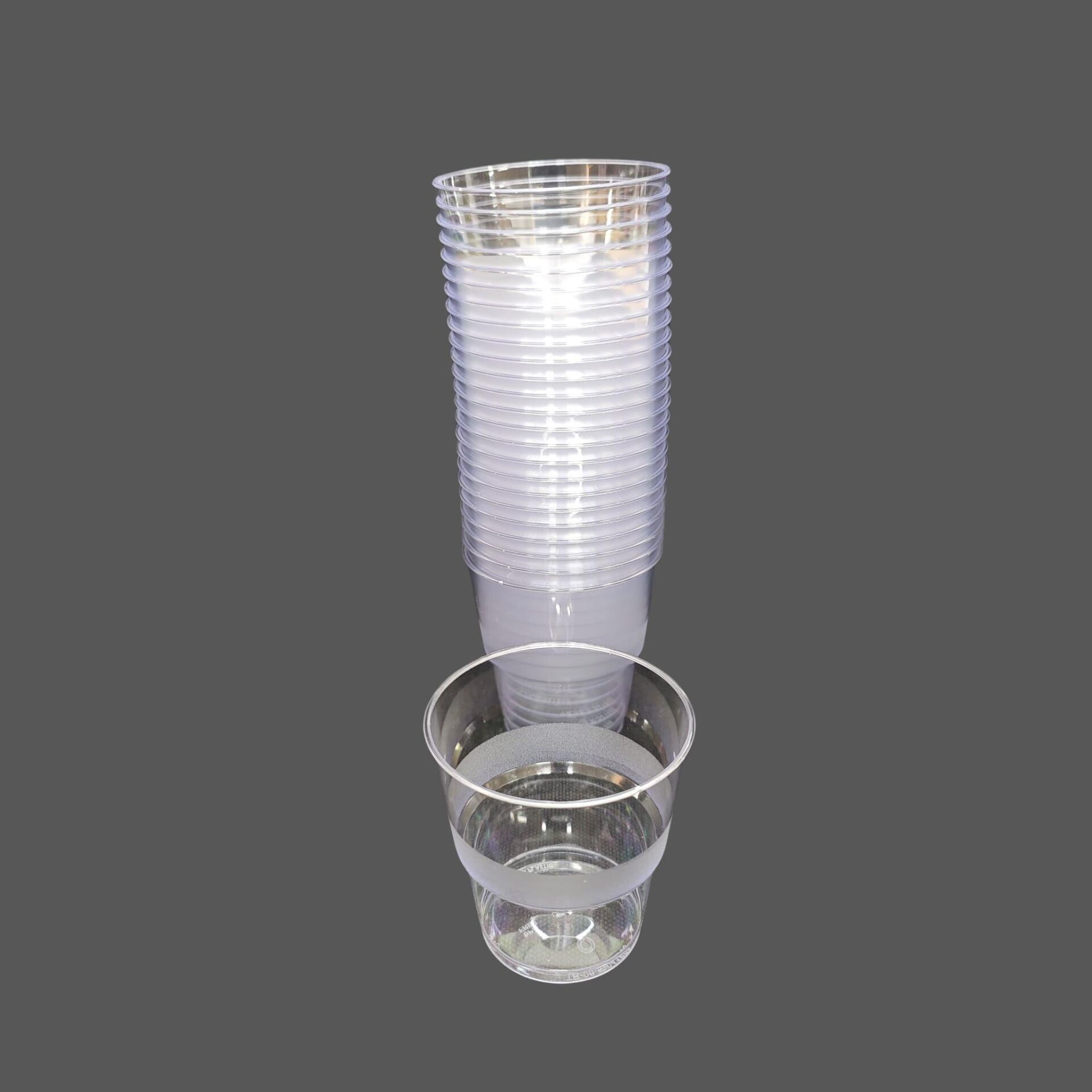 BARDAK PLASTİK KRİSTAL ŞEFFAF 25 Lİ