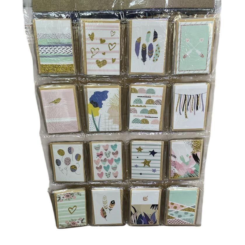 MESAJ KARTI ZARFLI  DESENLİ  80 Lİ SET