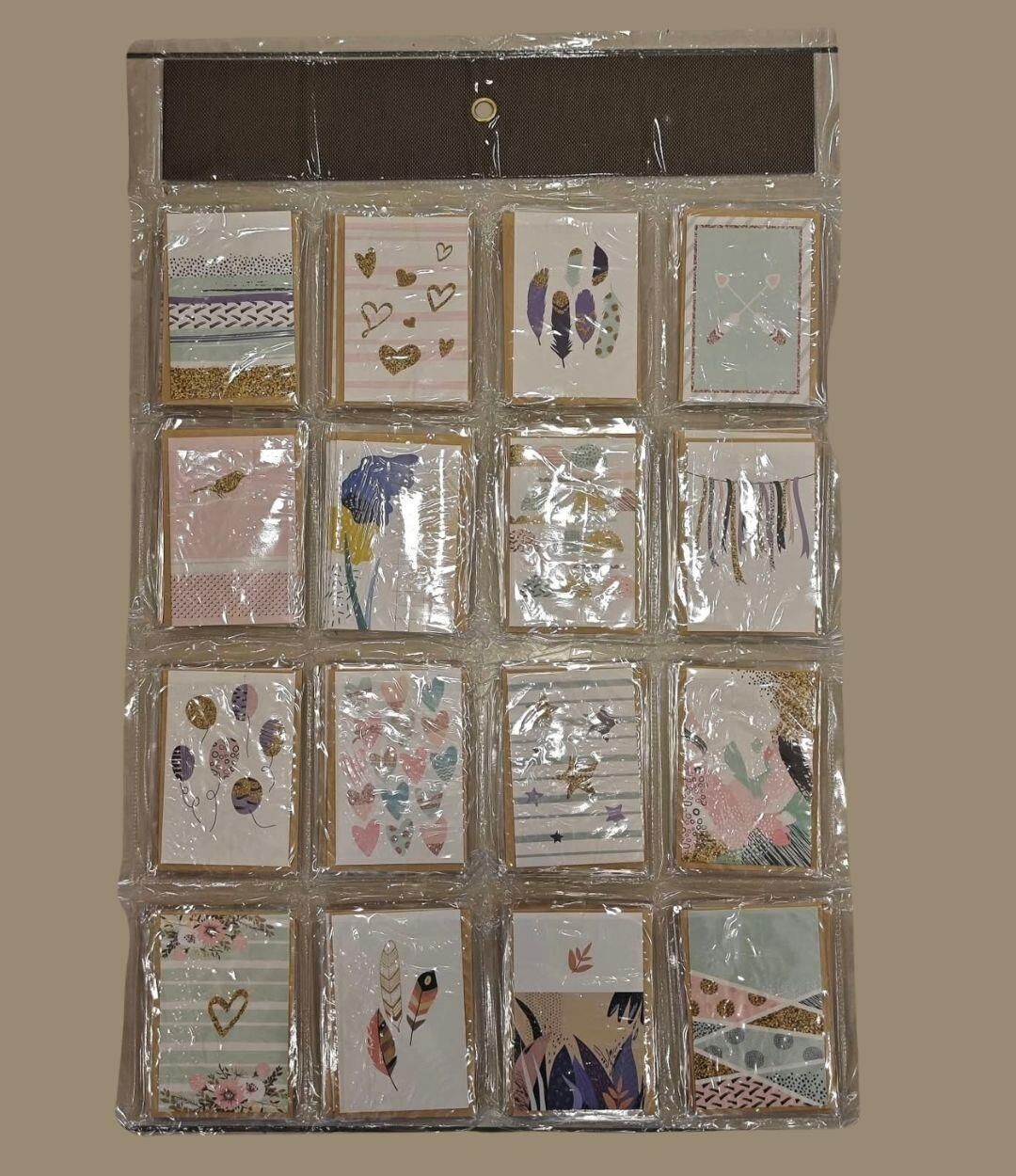 MESAJ KARTI ZARFLI  DESENLİ  80 Lİ SET