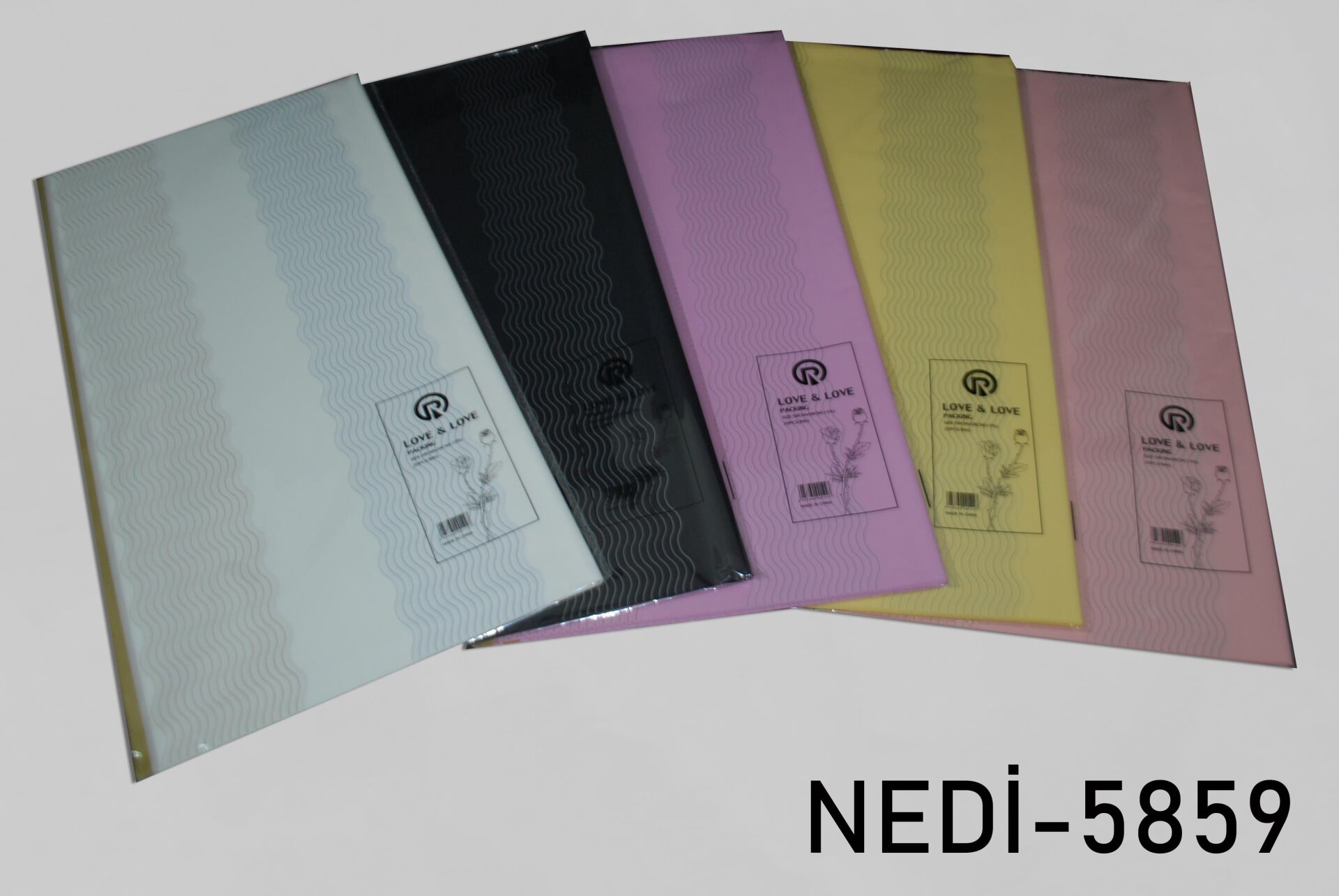 BUKETLİK PP DALGALI ÇİZGİLİ  60*60 20 Lİ PK