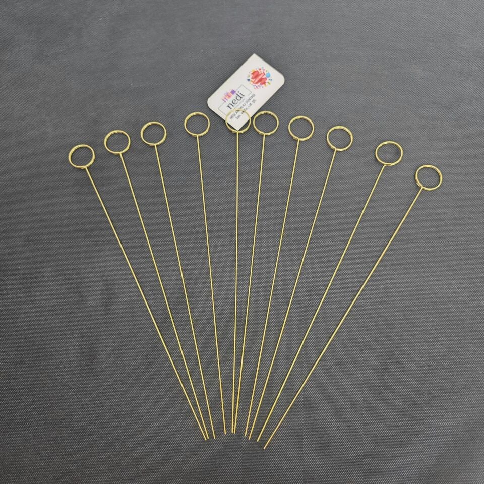 ÇİÇEKÇİ KARTVİZİT ÇUBUĞU  YILDIZ KALP 31 CM 10 LU