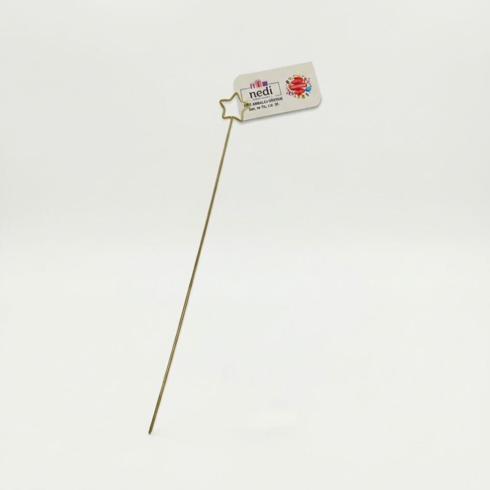 ÇİÇEKÇİ KARTVİZİT ÇUBUĞU  YILDIZ KALP 31 CM 10 LU