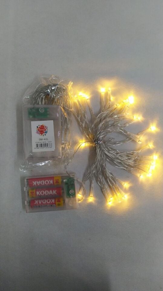 IŞIK PİLLİ LED 5M 40 AMPUL FONKSYONLU GÜNIŞIĞI