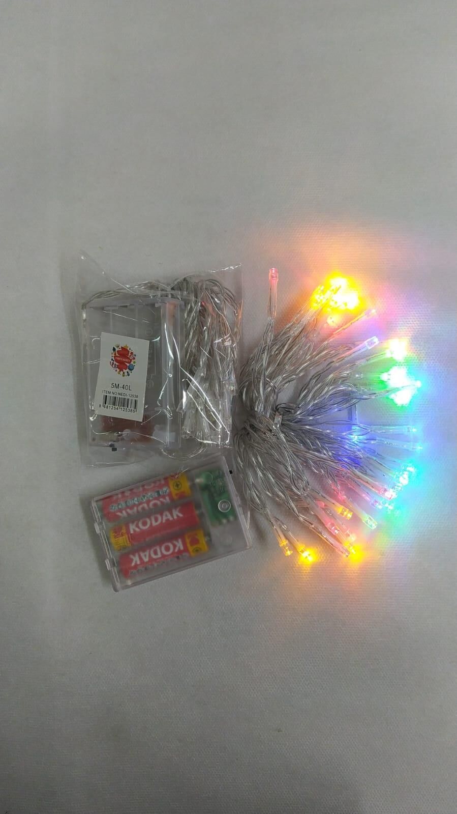 IŞIK PİLLİ LED 5M 40 AMPUL FONKSYONLU GÖKKÜŞAĞI