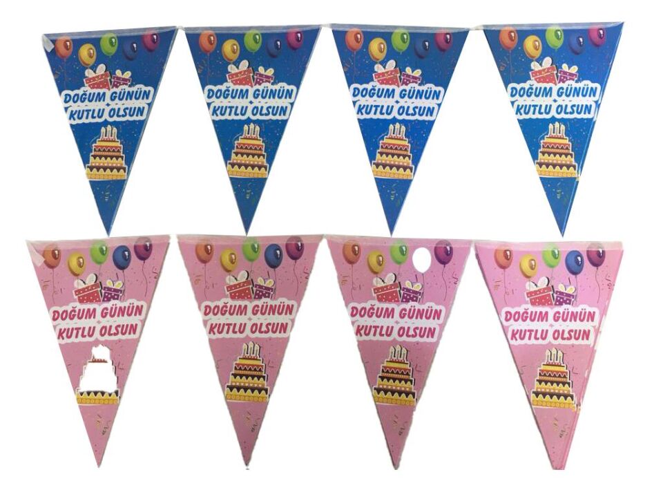 FLAMA ÜÇGEN DOĞUM GÜNÜN KUTLU OLSUN M-P