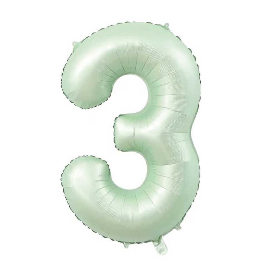 BALON FOLYO 40'' RAKAM SU YEŞİLİ 3
