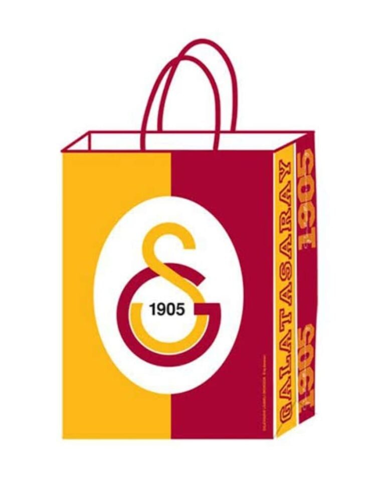 ÇANTA KAĞIT SAPLI LİSANSLI GALATASARAY18*24CM 12Lİ