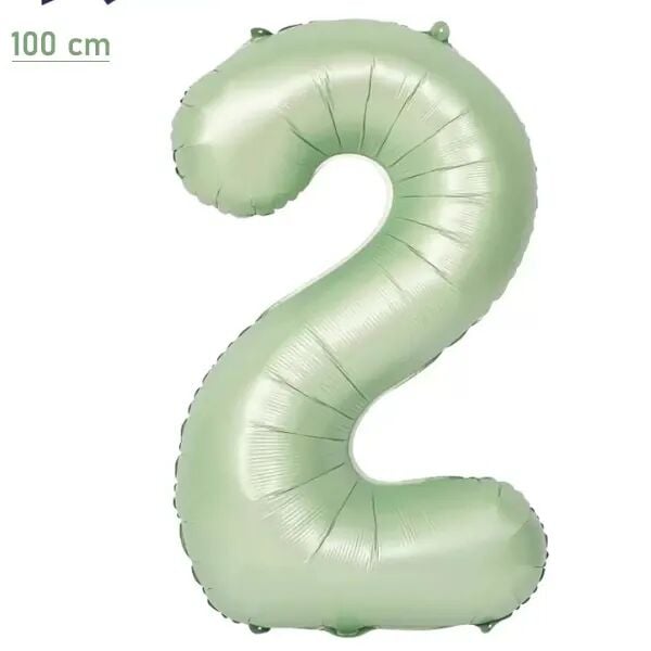 BALON FOLYO 40'' RAKAM SU YEŞİLİ 2