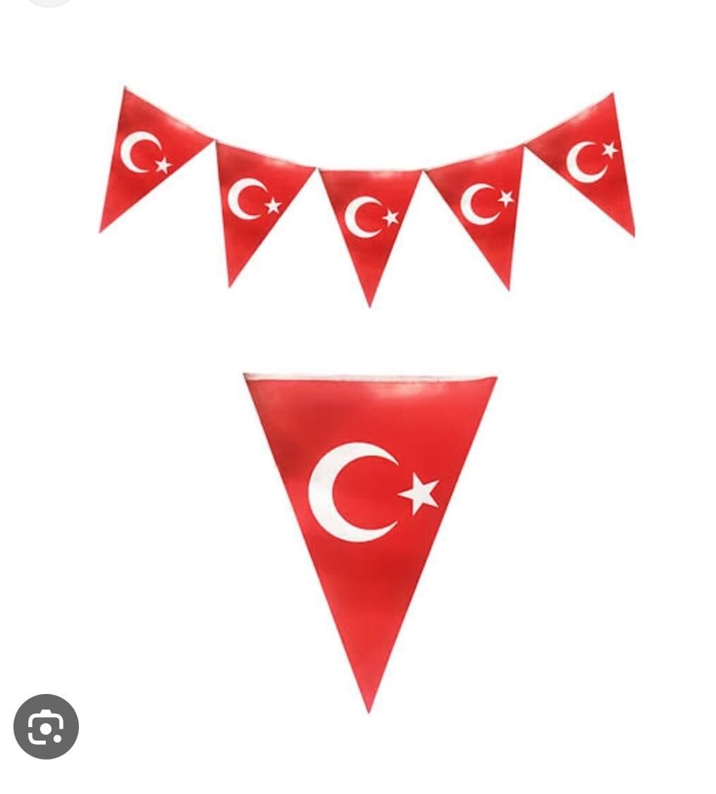 FLAMA ÜÇGEN TÜRKİYE BAYRAĞI