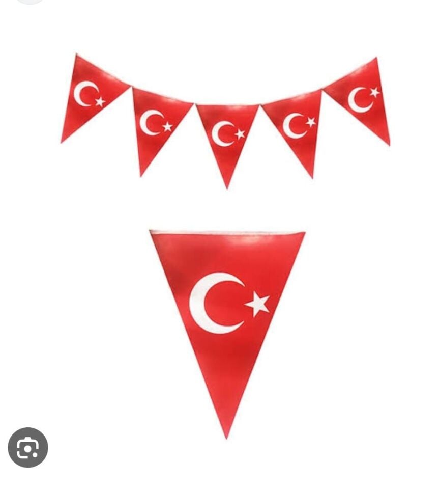 FLAMA ÜÇGEN TÜRKİYE BAYRAĞI