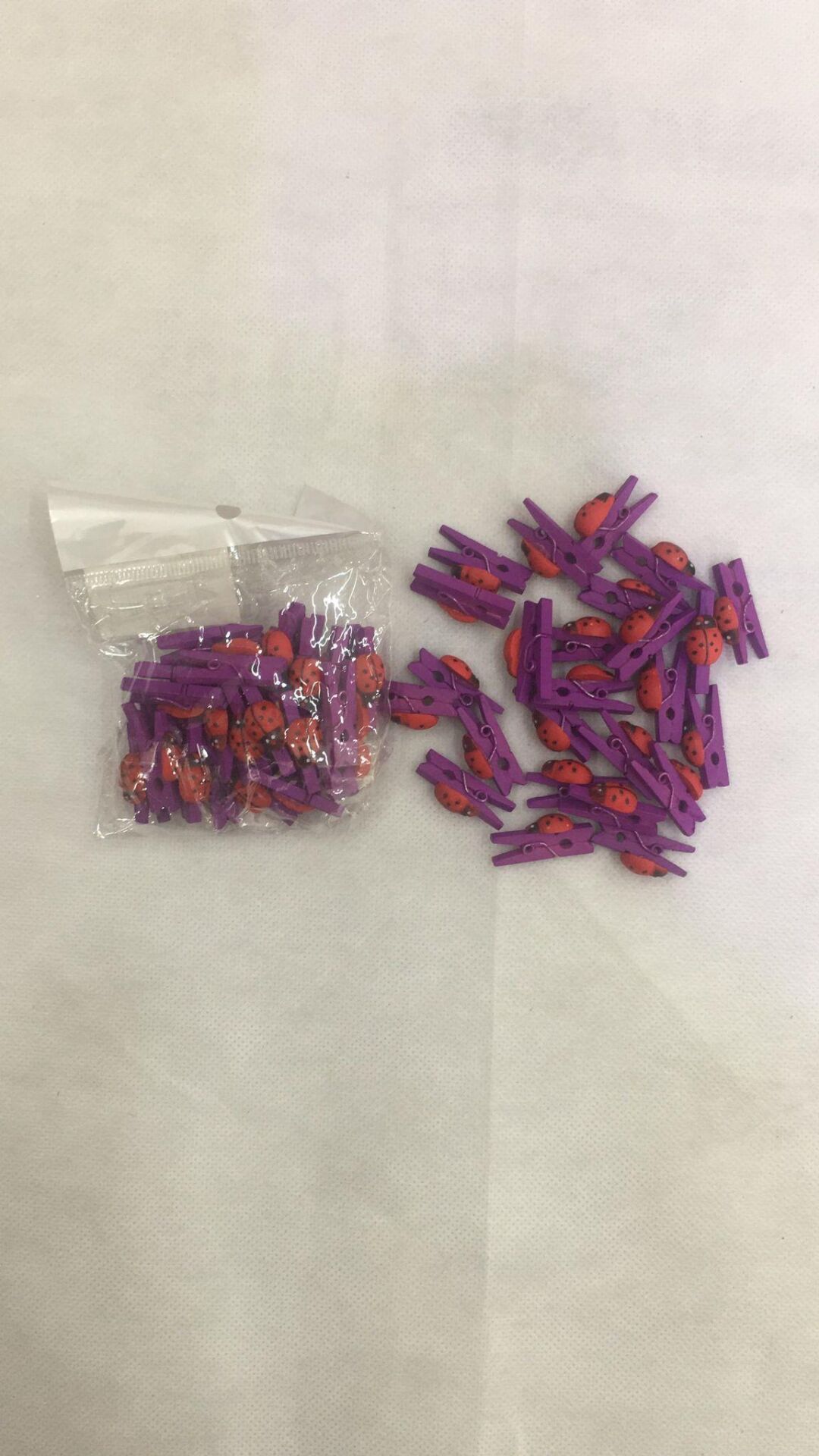 MANDAL RENKLİ UĞUR BÖCEKLİ 25 Lİ MOR