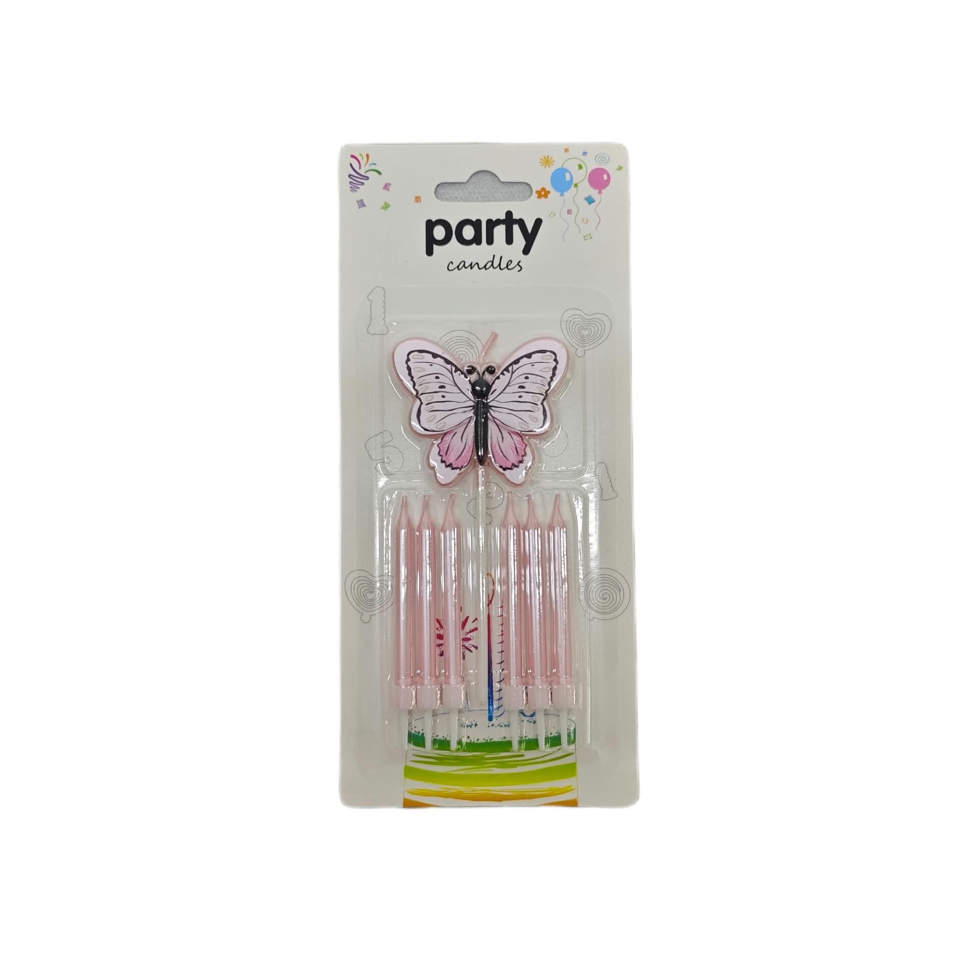 MUM KARTELA KELEBEKLİ SET PEMBE