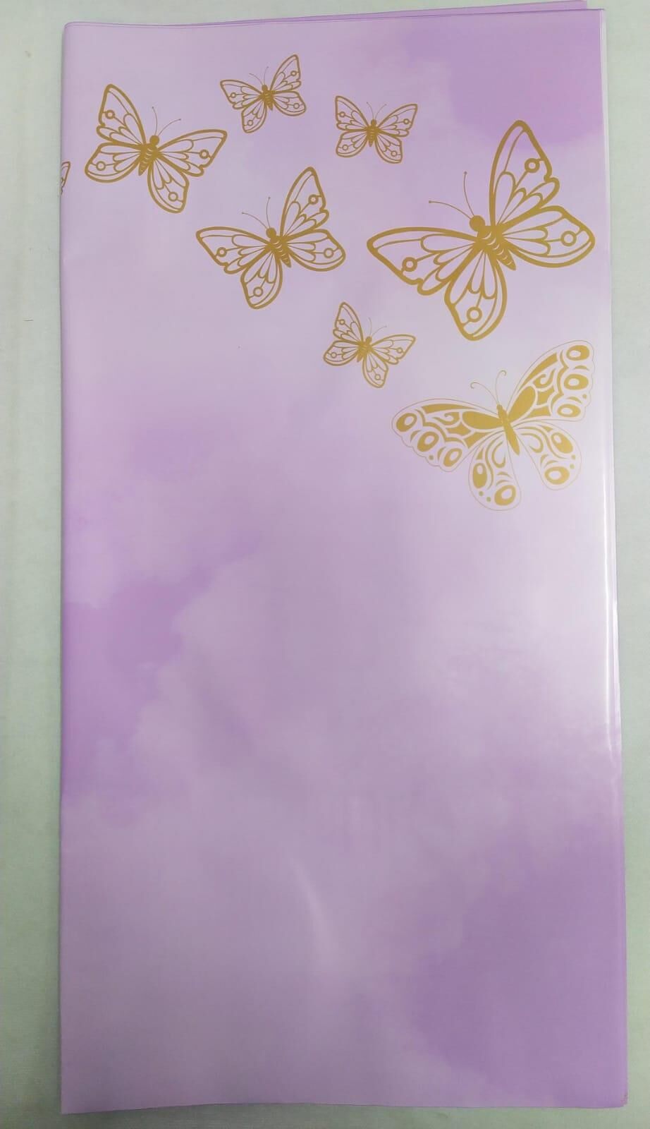 BUKETLİK PP KELEBEK BASKILI LİLA 58*58 20 Lİ PK