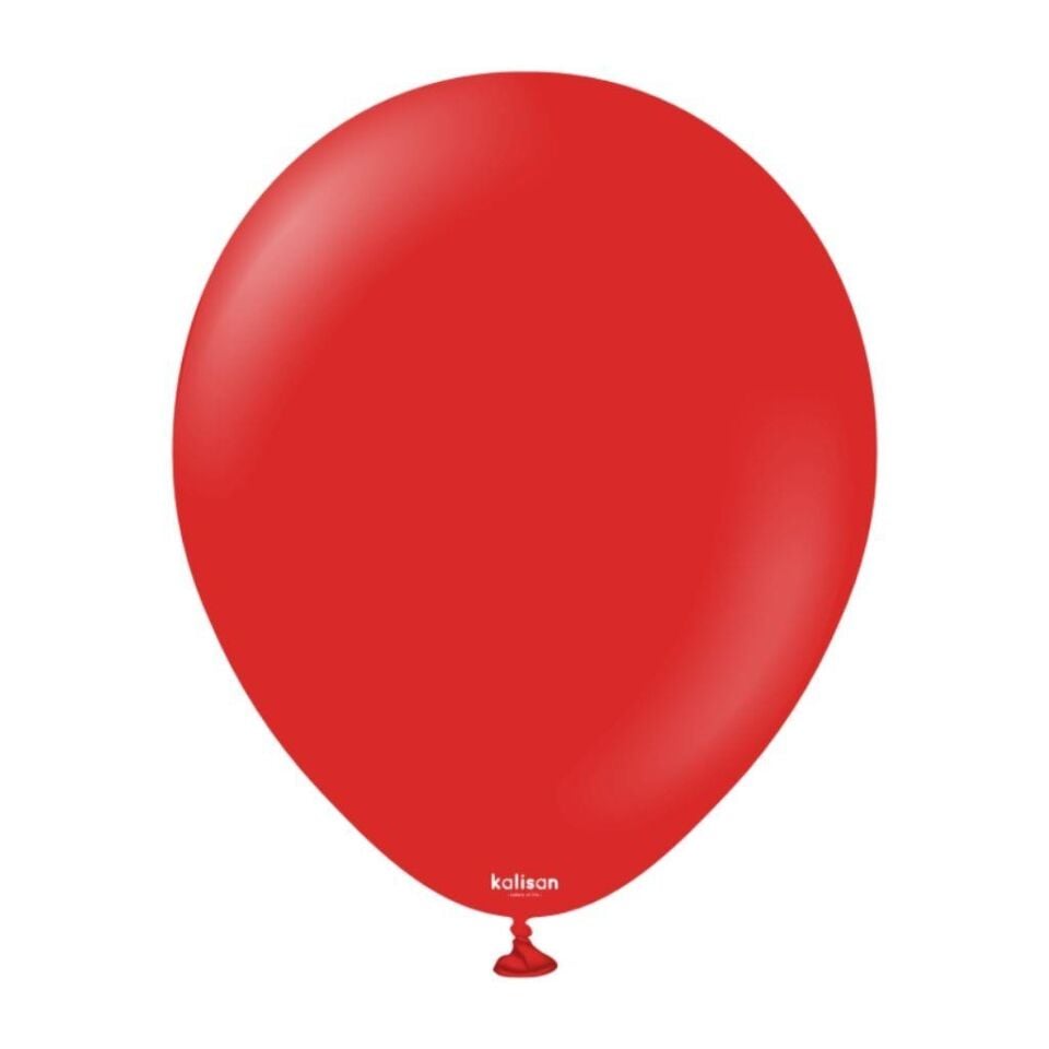 BALON 12'' DÜZ RENK RED(KIRMIZI) 100'LÜ KALİSAN