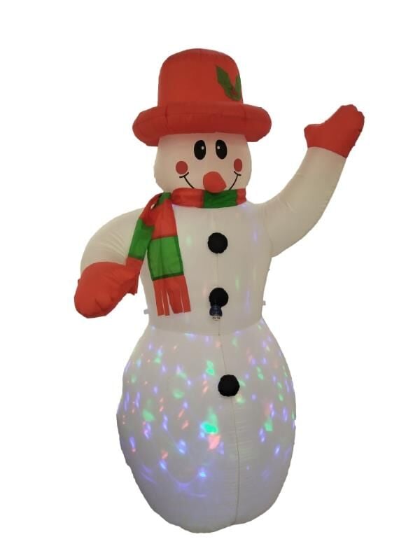 NOEL DEKORASYON  ŞİŞME KARDAN ADAM IŞIKLI 1,8 MT