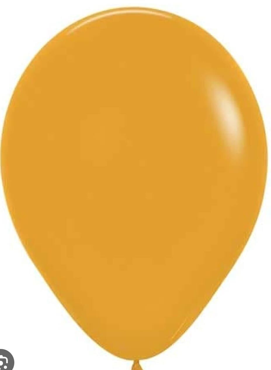 BALON 12'' DÜZ RENK AMBER 100'LÜ KALİSAN