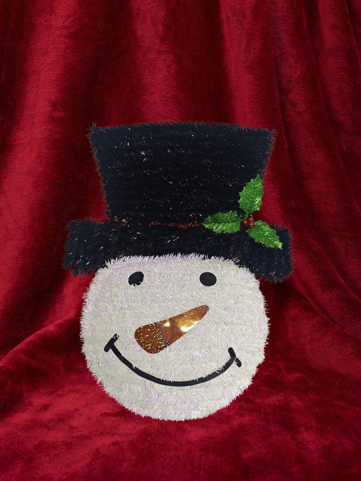 NOEL DEKORASYON SÜSLÜ KARDAN ADAM  SİMLİ 44*35 CM